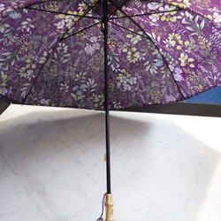 手作り日傘　ひっそりかんとして ぺんぺん草の花ざかり【限定品】 5枚目の画像