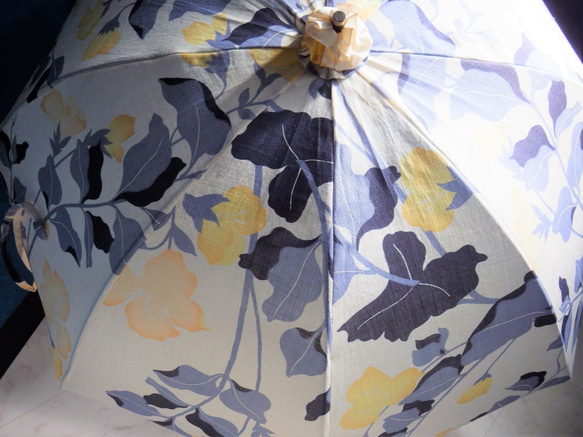 浴衣から生まれた日傘　そら豆の 花や月光差しをらむ【限定品】 2枚目の画像