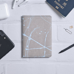 【紙製】スプラッシュ|インクシリーズ|シンプルなパスポートカバー 2枚目の画像
