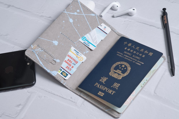 【紙製】スプラッシュ|インクシリーズ|シンプルなパスポートカバー 5枚目の画像