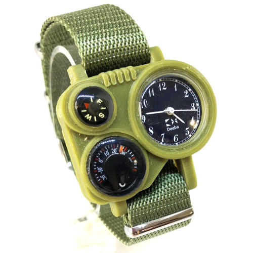 ExDeeba 3DCLOX ZEST/ゼスト - アーミーグリーンカラー 腕時計 Crafz