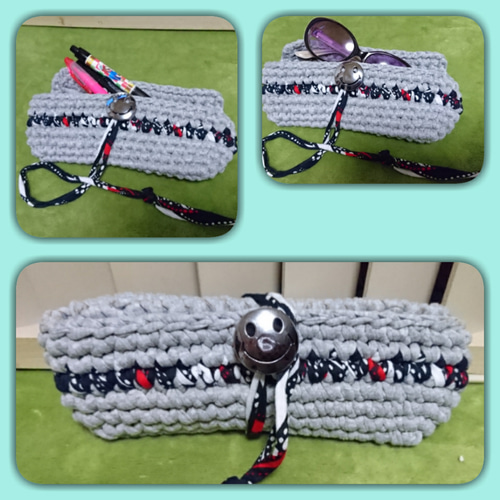 送料込 ズパゲッティ ペンケース サングラスケース ポーチ lee-style  