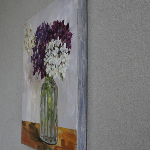 あじさいの油絵原画F3 絵画 mimoza 通販 12265832｜Creema(クリーマ)