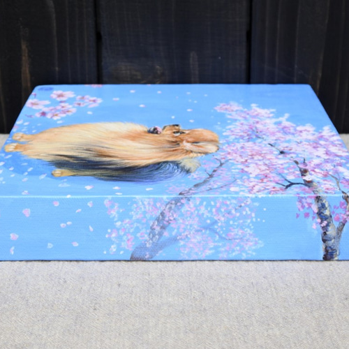 ポメラニアン　絵タイル付き木製メモボード　アメリカン 未開封 アメリカ ポメラニアン メモ帳 2000年 ビンテージ 犬