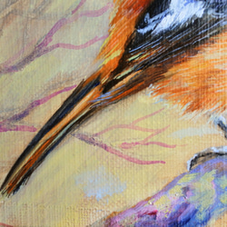 鳥の油絵 6枚目の画像