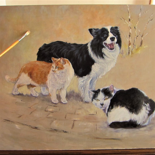 ペットの油絵受注制作いたします 絵画 mimoza 通販 6423215 ペットの油絵受注制作いたします 絵画 mimoza 通販 6423215