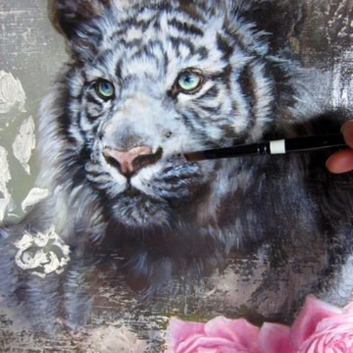 油絵　saosao専用　ベストフレンド*犬 ペットの油絵受注制作いたします 絵画 mimoza 通販 6423215