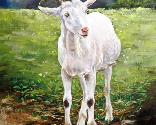 手描きヤギのアート作品 0_6539621e00f859e7c2ea5173c1c7