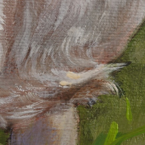 羊 油彩画 F10号油彩画 微風 Amazon | 物故洋画家 杉英治 油彩画F10号 【