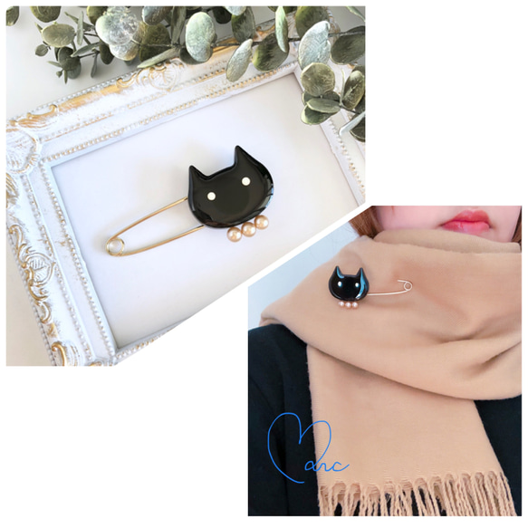 ねこちゃん　レジンパーツ　クリアレッド×ドット ねこちゃんレジンパーツクリアレッド×ドット