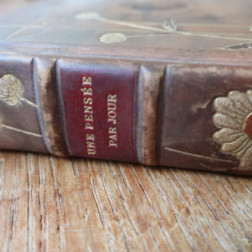フランスアンティーク 古い紙 洋書 革表紙 その他素材 フランスアンティーク 古い紙 洋書 革表紙 その他素材