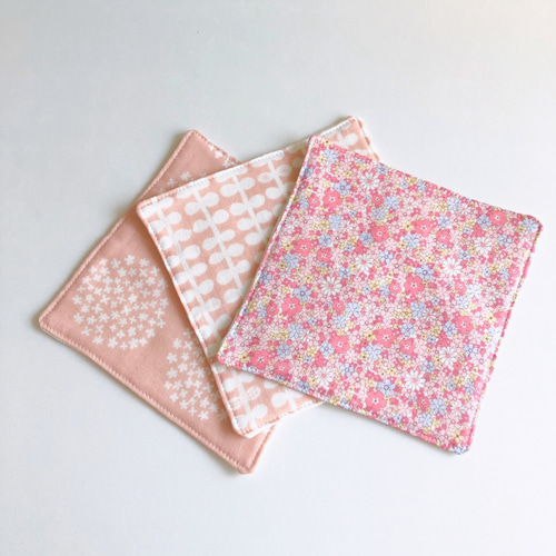 □6重ガーゼのポケットハンカチ3枚set□【3】 その他入園グッズ