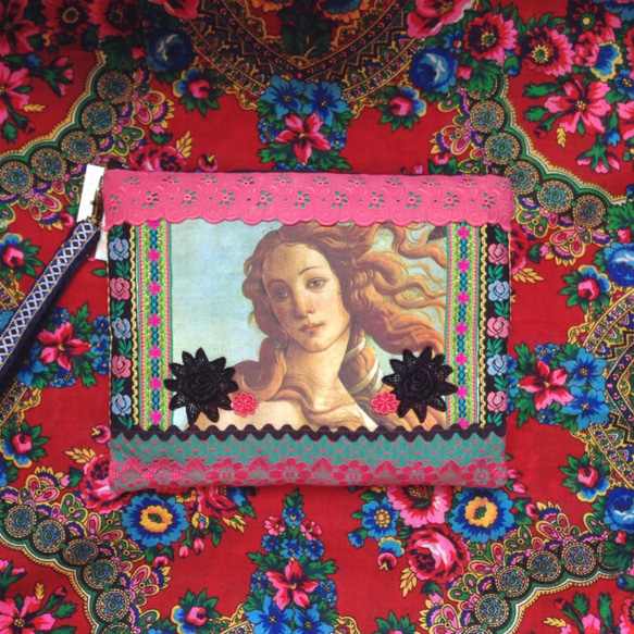 ヴィーナス　タブレットケース兼ハンドバッグ 1枚目の画像