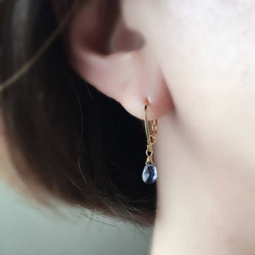 選べる天然石フレンチフックピアス ピアス（フック・チェーン） AMOKA