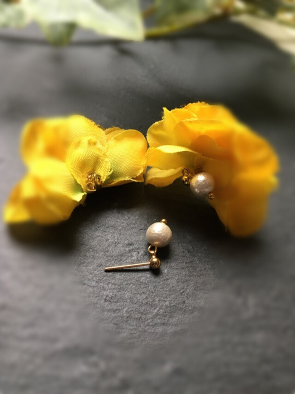 檸檬花耳環/耳環 第4張的照片