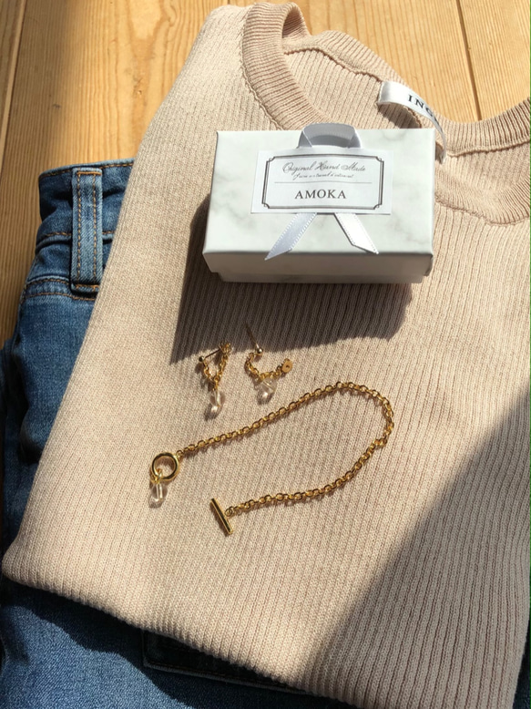 【夏日福袋】水晶耳環及配套手鍊 第2張的照片