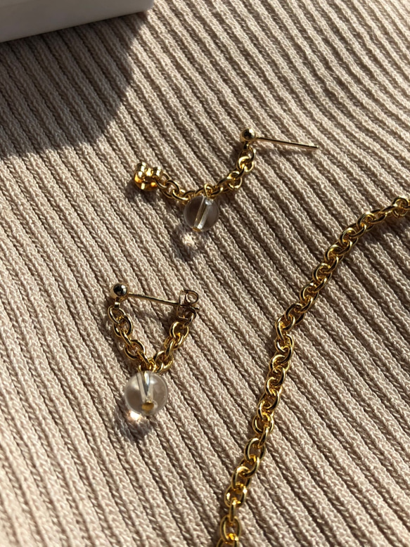 【夏日福袋】水晶耳環及配套手鍊 第9張的照片