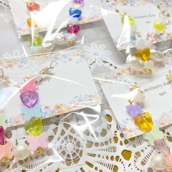 no.40 ✧handmade butterfly bees pierce♡ 2枚目の画像