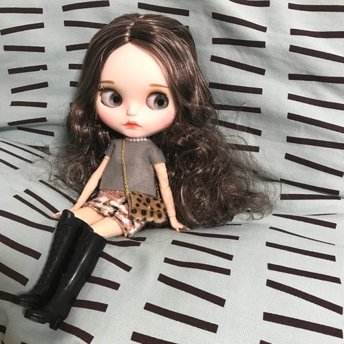 リカちゃん ブライス アウトフィット ～黒猫リボン／ブラウン～ 0106 2