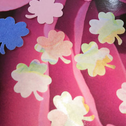 桜ひらり（♡＋四つ葉のクローバーmix）「祝い組」（大小１０００枚以上）キャンディーカラー・クラフトパンチ 2枚目の画像