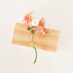 『ヒナゲシの花のブローチ』 1枚目の画像