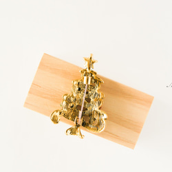 『クラシックなクリスマスツリーのブローチ』アンティーク調 5枚目の画像