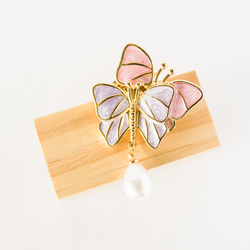 『春夏の風～カラフルな蝶々(バタフライbutterfly)のブローチ』 7枚目の画像