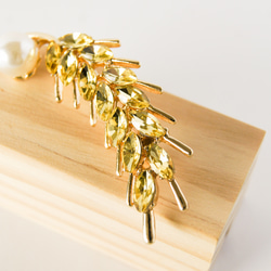 『収穫のシーズン- ゴールドの麦穂のブローチ』 3枚目の画像