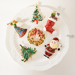 『優雅なブローチシリーズ　クリスマスリース』Christmas 11枚目の画像