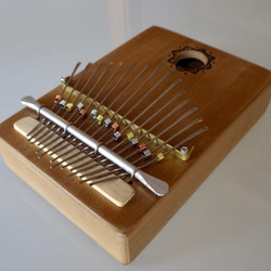 カリンバ(親指ピアノ)　木箱 M 15note 4枚目の画像