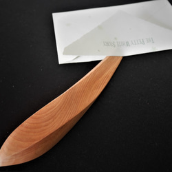 【受注製作】木製ペーパーナイフC（ミズメザクラ天然木） 3枚目の画像