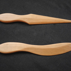 木製ペーパーナイフ：シンプル（桜天然木） 6枚目の画像