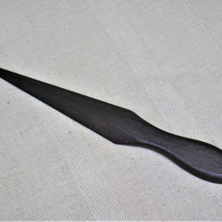 ローズウッド製ペーパーナイフ：シンプルシンメトリー 3枚目の画像