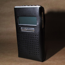 希少品　sony ポケットラジオ ポケットラジオ用 革ケース（SONY XDR-63TV、牛・黒） 007 その他