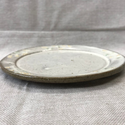 粉引きのケーキ皿(丸しのぎ柄) 3枚目の画像