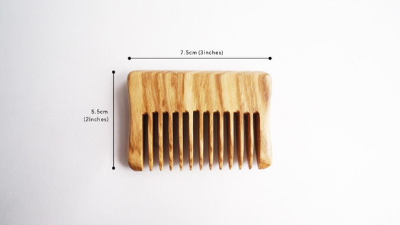 Premium 100% Handmade Wooden Hair/Beard Comb 4枚目の画像