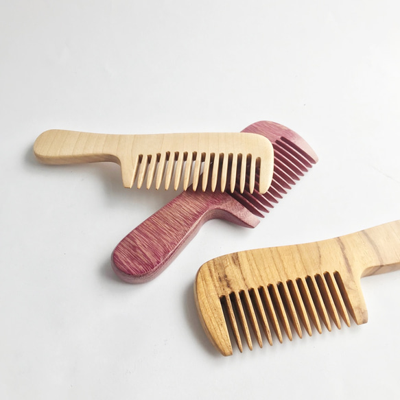 Premium 100% Classic Handmade Wooden Hair Comb 1枚目の画像