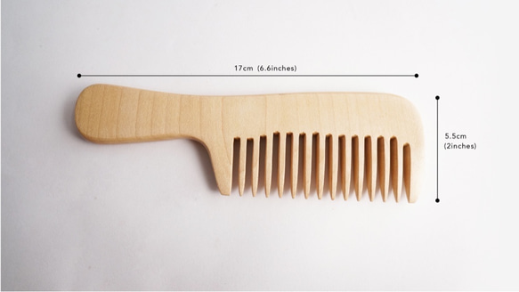 Premium 100% Classic Handmade Wooden Hair Comb 3枚目の画像