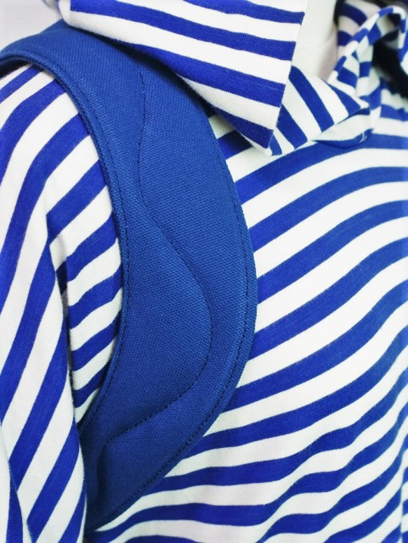 (小)帆布バックパック(紺×インディゴ）紺 5枚目の画像
