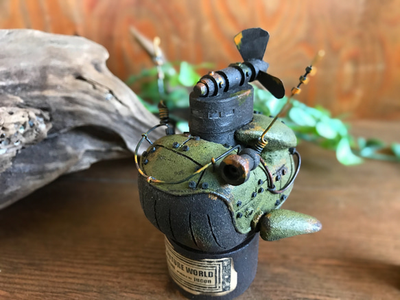 Art　クジラ　ブリキオブジェ　木製台付き　インド製 くじらのオブジェ 3体1セット 白鯨 木製 クジラの置物 鯨 白