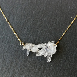 国内から発送☆　Talk to me  ☆ヒマラヤ水晶の　氷の 14kgf 首飾り　delicate S 2枚目の画像