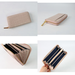 《一番人気！選べる7色》ラウンドファスナー・長財布☆彡大容量・カード12枚収納・クロコダイル型押しレザー・くすみカラー 12枚目の画像