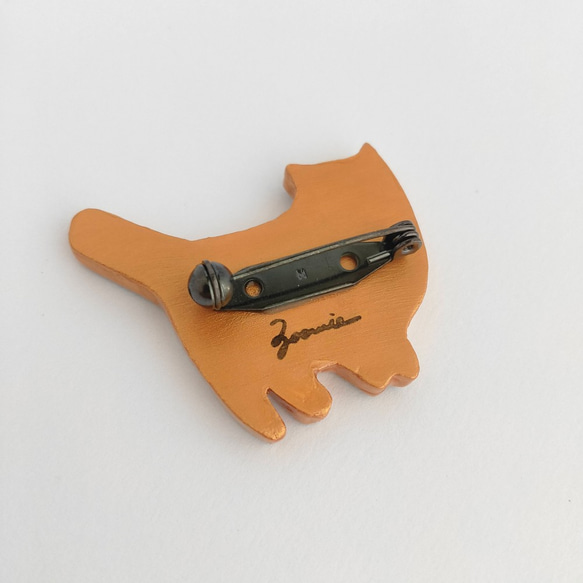 【受注制作】ブローチ／セレブな猫ちゃん 5枚目の画像