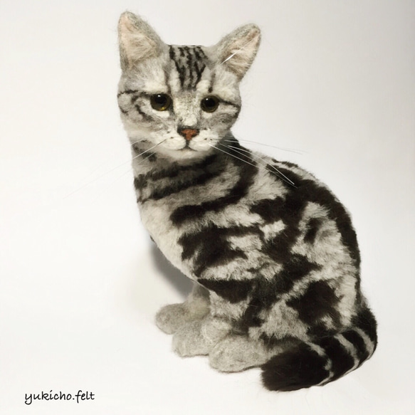 愛猫そっくり！羊毛フェルトねこ オーダー受付中 〜70,000円