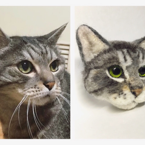 ねこブローチ オーダー受付中〜24,000円 羊毛フェルト yukicho 通販  