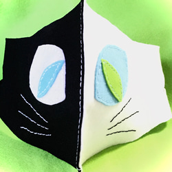 猫マスク兼マスクカバー　洗濯OK 送料無料 1枚目の画像