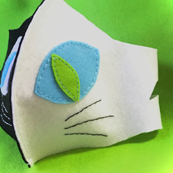 猫マスク兼マスクカバー　洗濯OK 送料無料 2枚目の画像
