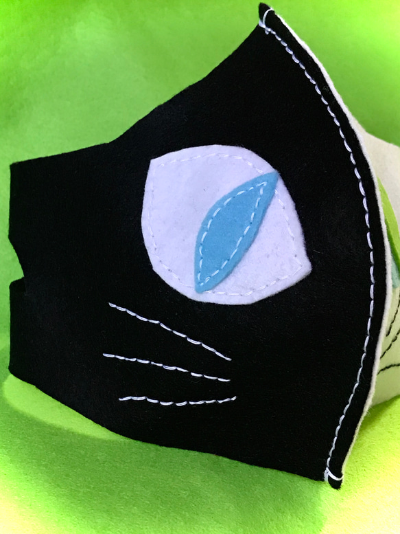 猫マスク兼マスクカバー　洗濯OK 送料無料 3枚目の画像