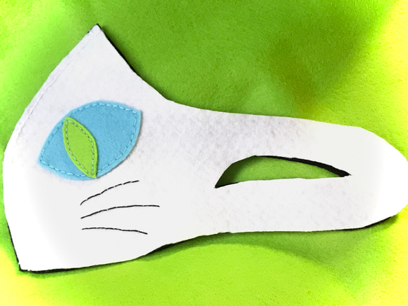 猫マスク兼マスクカバー　洗濯OK 送料無料 4枚目の画像
