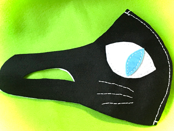 猫マスク兼マスクカバー　洗濯OK 送料無料 5枚目の画像